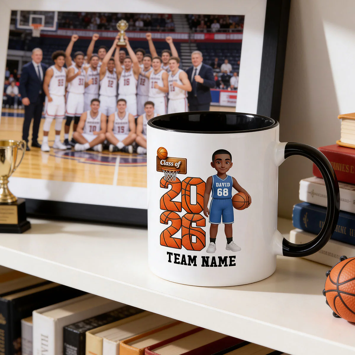 Basketball Senior Class Of 2026 2027 - Personalized Mug - Graduation Keepsake For Son, Daughter - Image 11