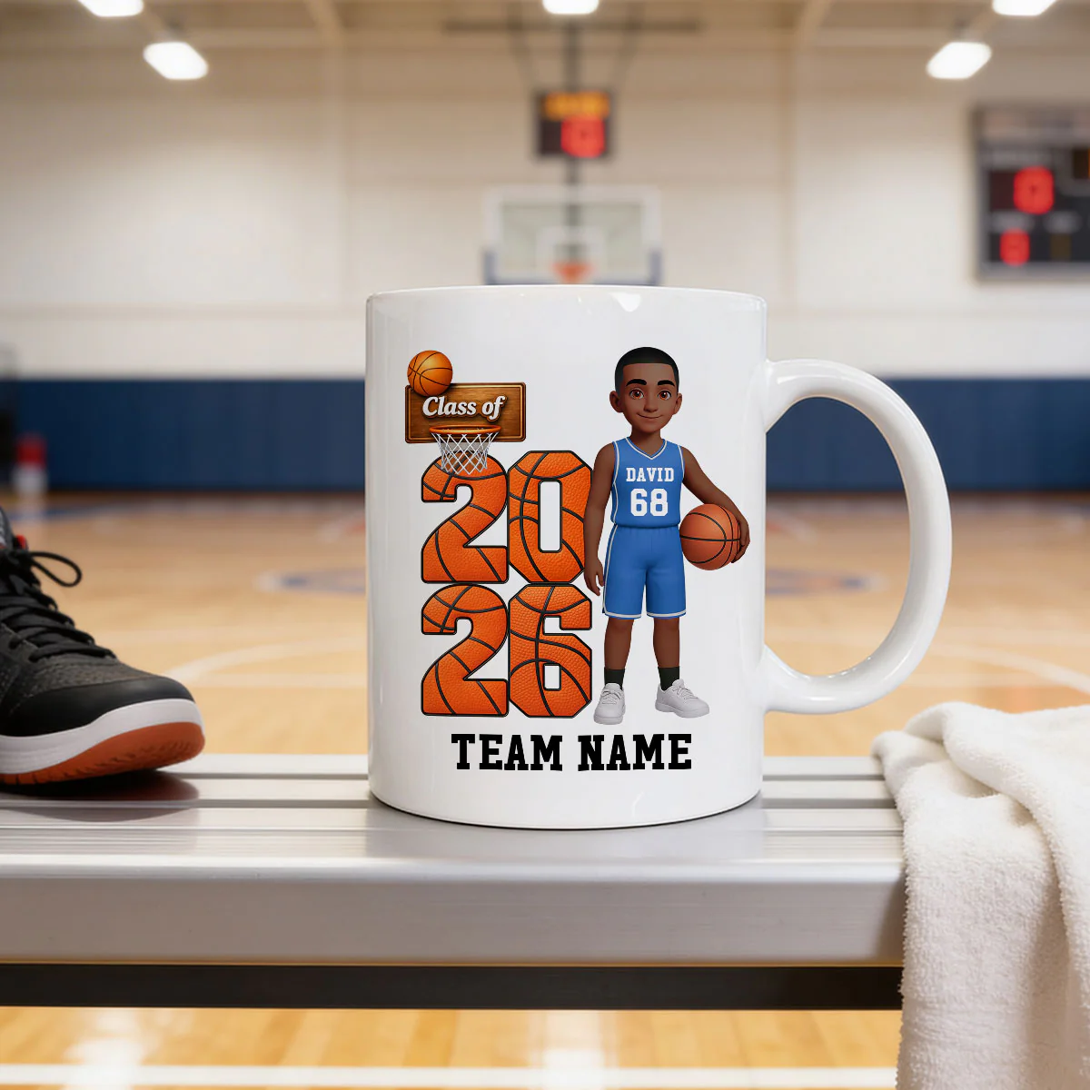 Basketball Senior Class Of 2026 2027 - Personalized Mug - Graduation Keepsake For Son, Daughter - Image 12