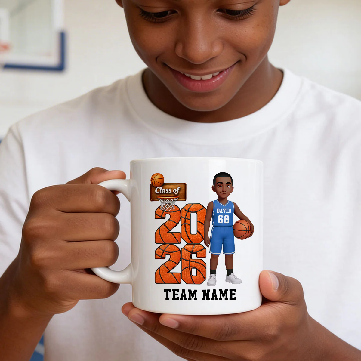 Basketball Senior Class Of 2026 2027 - Personalized Mug - Graduation Keepsake For Son, Daughter - Image 13