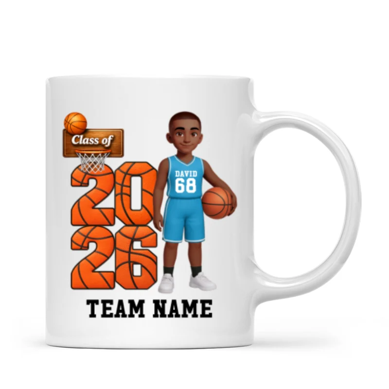 Basketball Senior Class Of 2026 2027 - Personalized Mug - Graduation Keepsake For Son, Daughter - Image 15