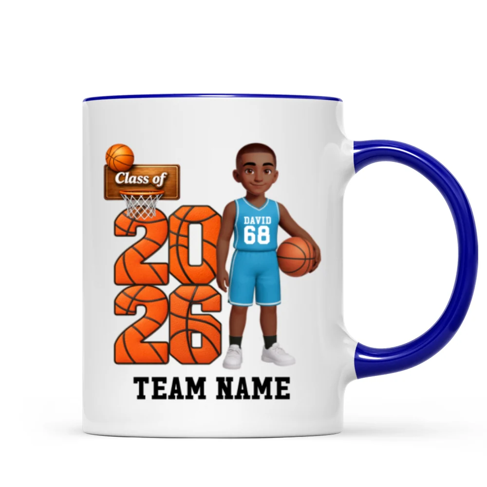 Basketball Senior Class Of 2026 2027 - Personalized Mug - Graduation Keepsake For Son, Daughter - Image 17