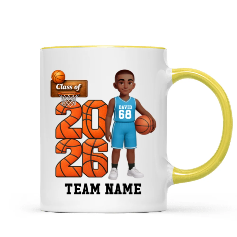 Basketball Senior Class Of 2026 2027 - Personalized Mug - Graduation Keepsake For Son, Daughter - Image 22