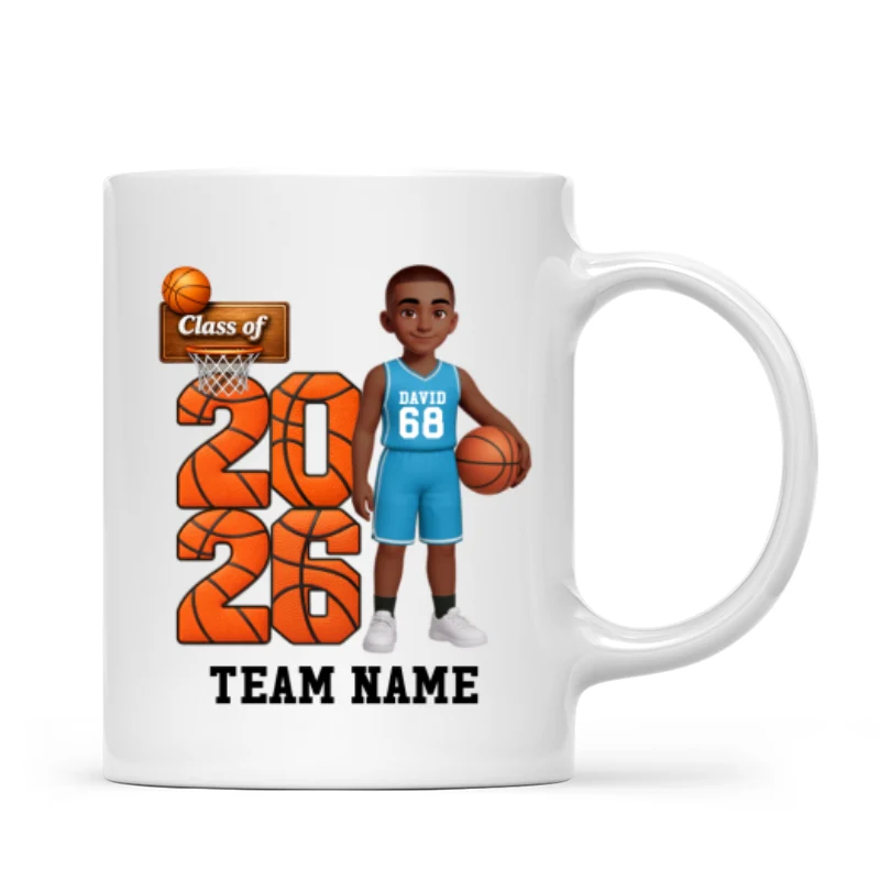Basketball Senior Class Of 2026 2027 - Personalized Mug - Graduation Keepsake For Son, Daughter - Image 23