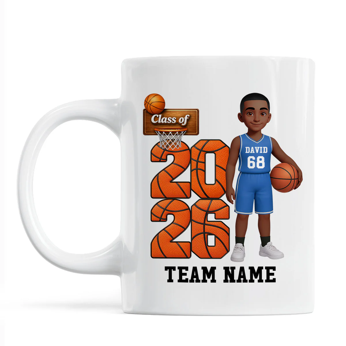 Basketball Senior Class Of 2026 2027 - Personalized Mug - Graduation Keepsake For Son, Daughter - Image 6