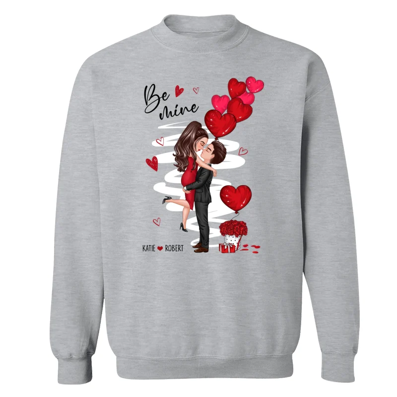 Be Mine Doll Couple Kissing Personalized Shirt - Image 14