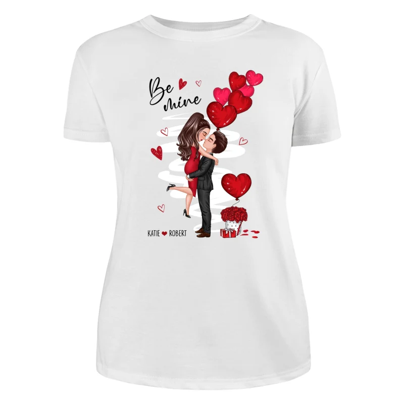 Be Mine Doll Couple Kissing Personalized Shirt - Image 5