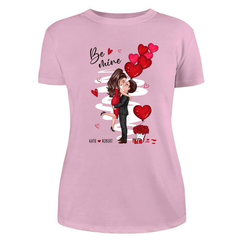 Be Mine Doll Couple Kissing Personalized Shirt - Image 7