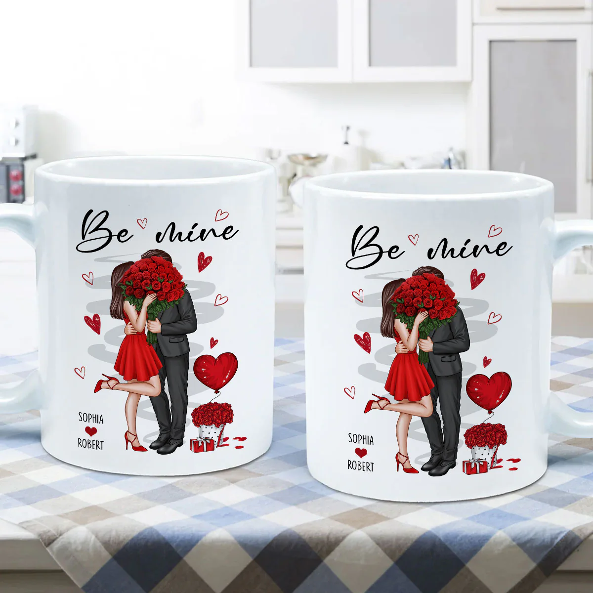 Be Mine Elegant Couple Personalized Mug - Image 5