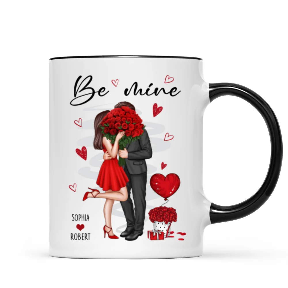 Be Mine Elegant Couple Personalized Mug - Image 7
