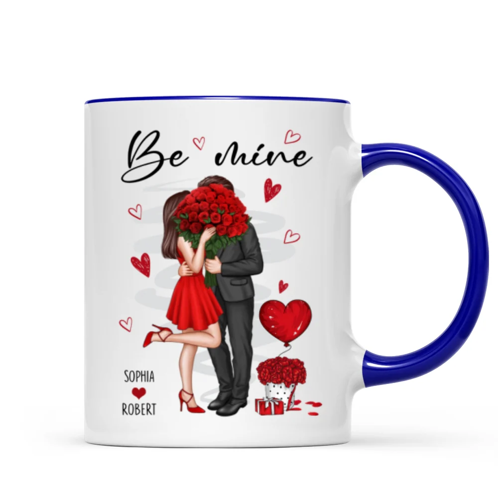 Be Mine Elegant Couple Personalized Mug - Image 8