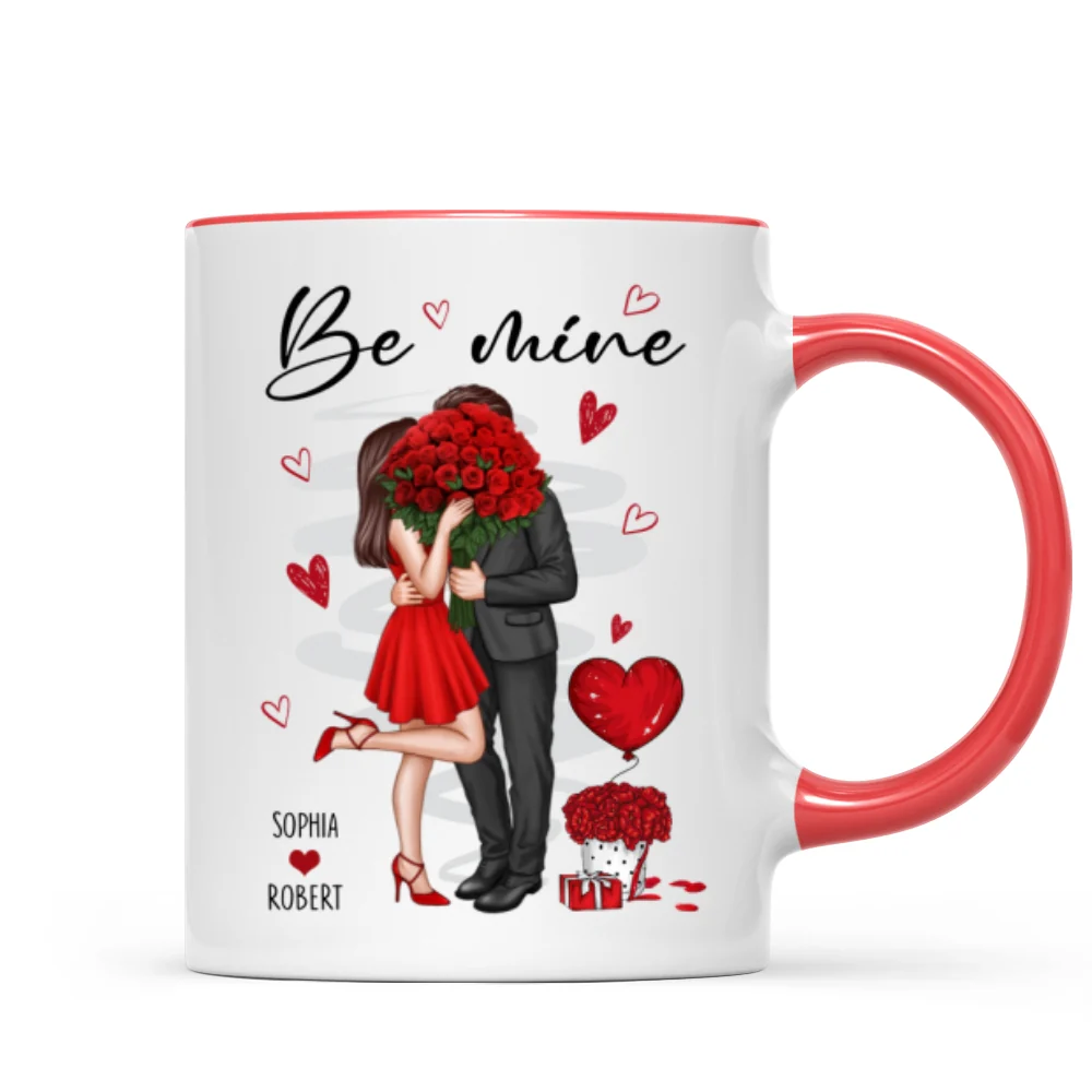 Be Mine Elegant Couple Personalized Mug - Image 9