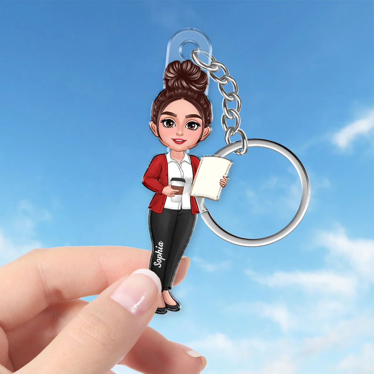 Beautiful Teacher Personalized Acrylic Keychain| Teacher Appreciation Gift, Back To School Gift For Teacher - Image 3