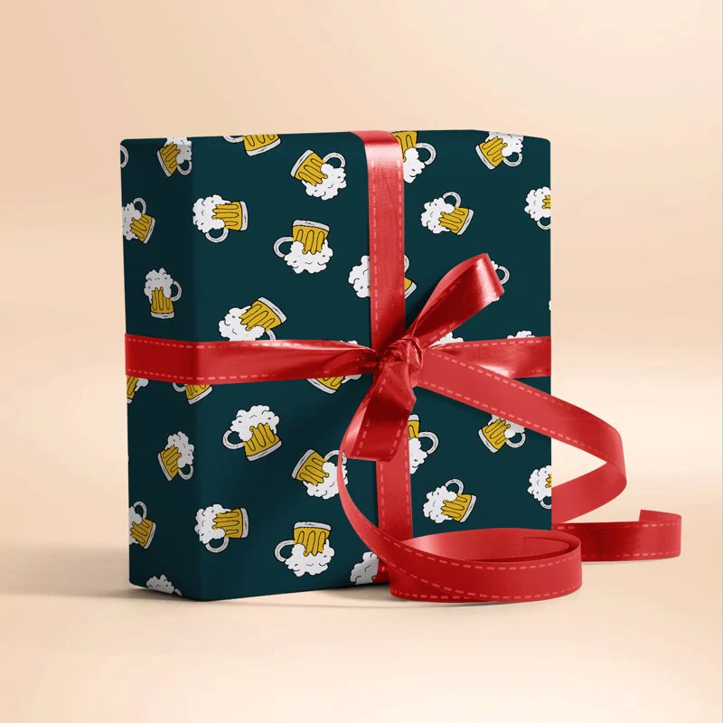 Beer Ice Cold Gift Wrapping Paper - Image 3