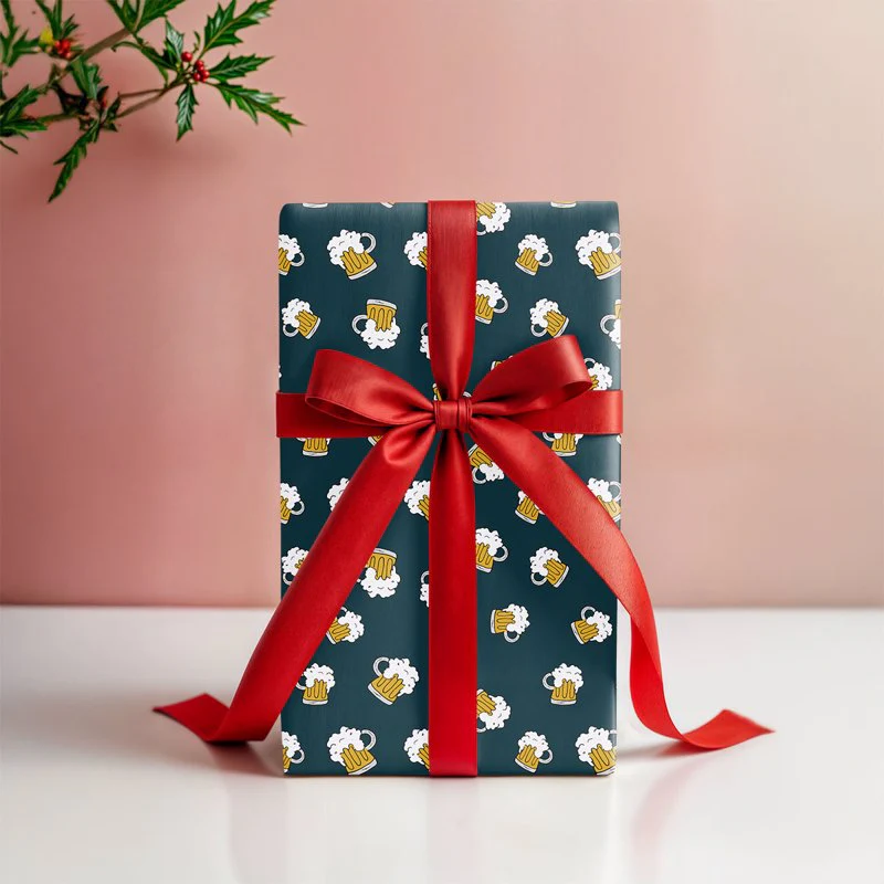 Beer Ice Cold Gift Wrapping Paper - Image 4