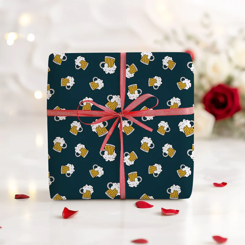 Beer Ice Cold Gift Wrapping Paper - Image 6