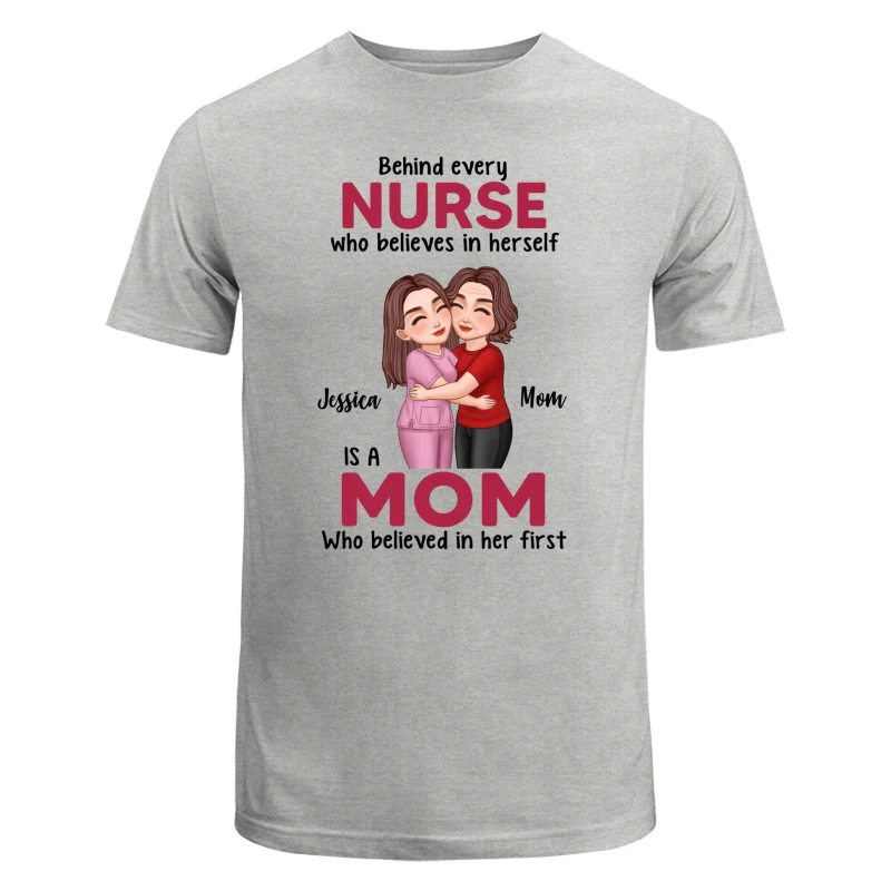 Behind Every Daughter Son Is A Mom By Custom Occupation Firefighter, Nurse, Police Officer, Teacher Personalized Shirt - Image 6