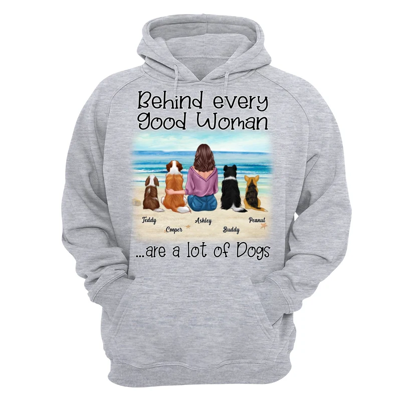 Behind Every Good Woman Are A Lot Of Dogs Landscape Personalized Shirt - Image 14