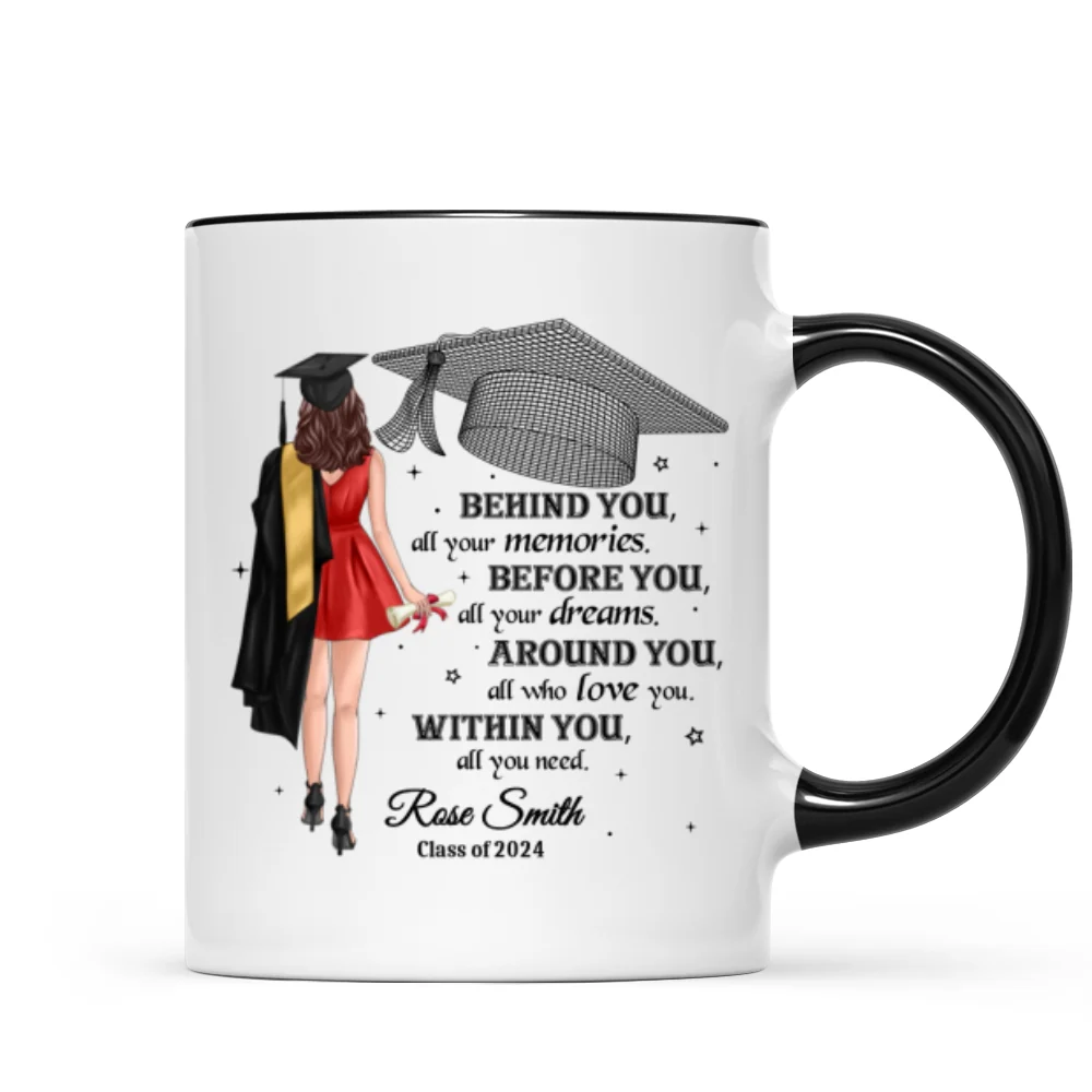 Behind You All Your Memories Graduation Gift Personalized Mug - Image 9