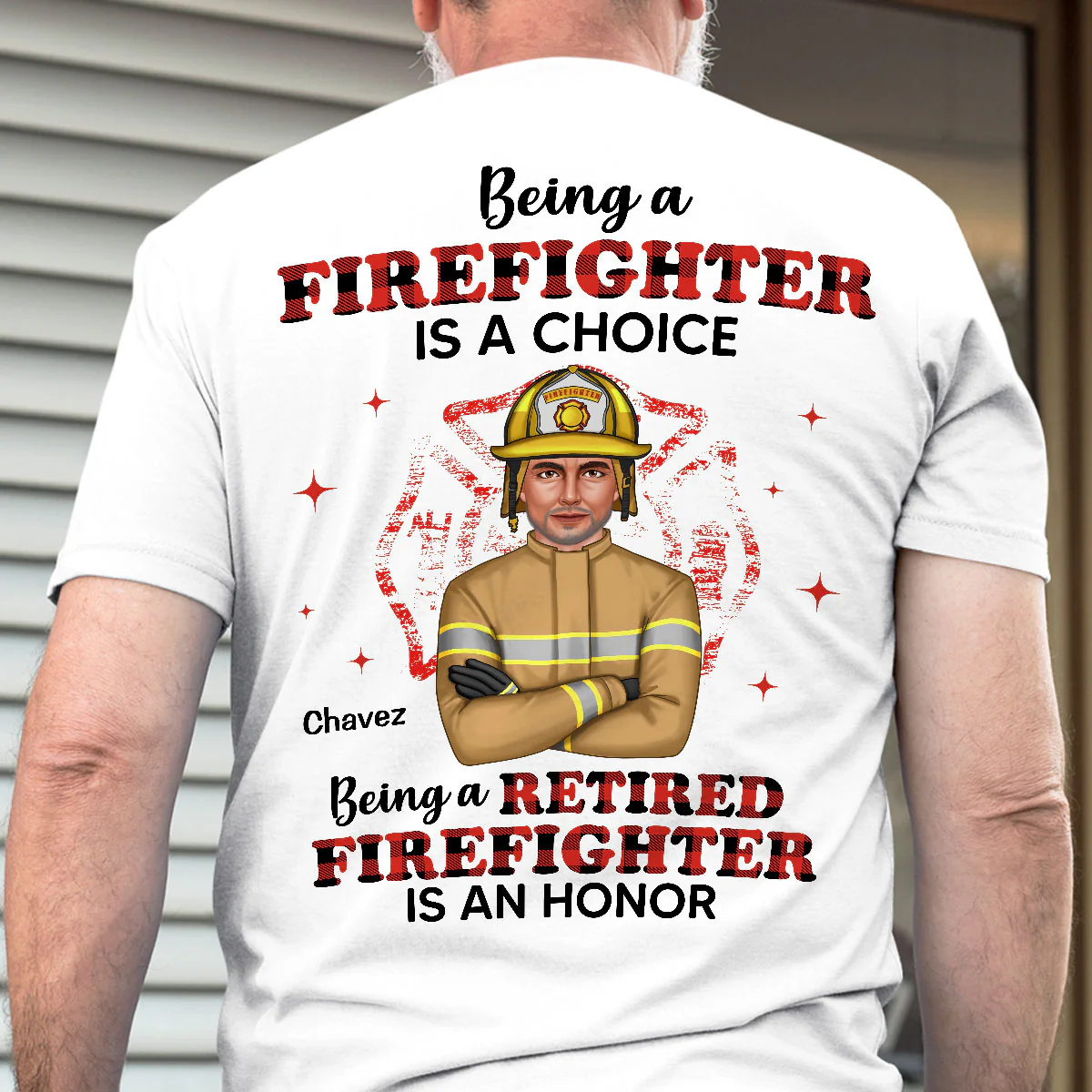 Being A Retired Firefighter Is An Honor Personalized Shirt - Image 2