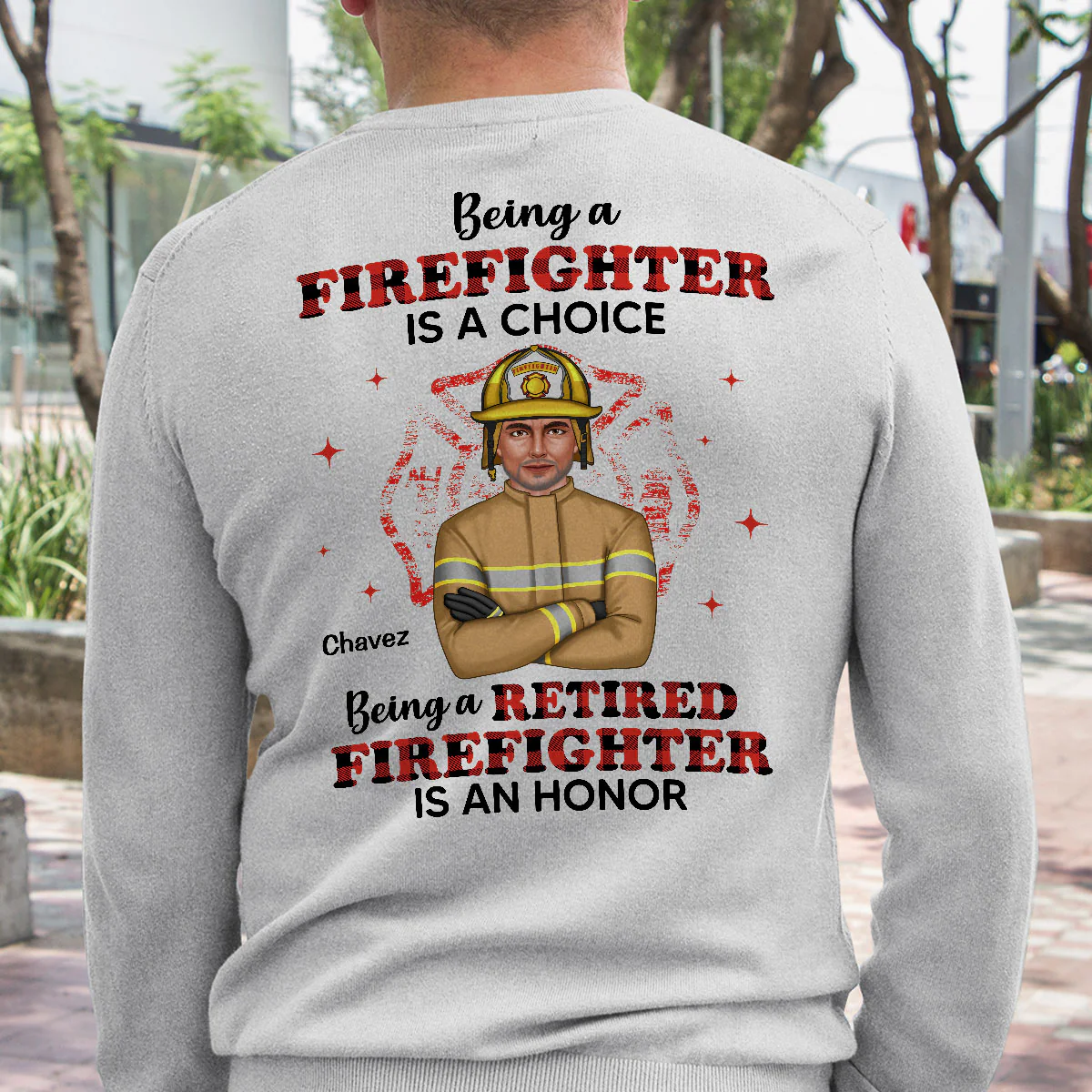 Being A Retired Firefighter Is An Honor Personalized Shirt - Image 3