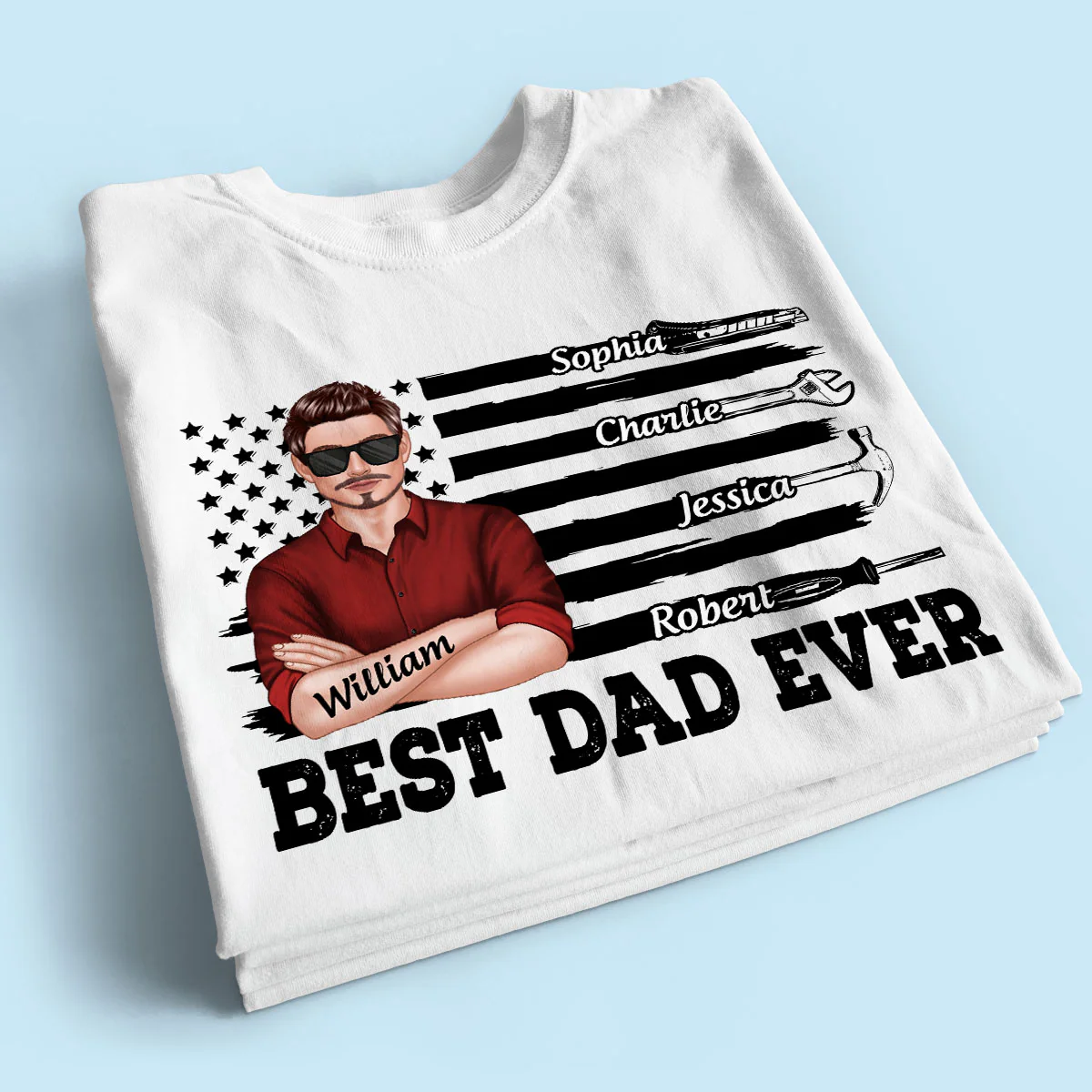 Best American Dad Mechanic Dad Personalized Shirt - Image 2