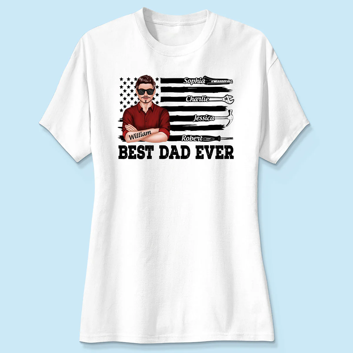 Best American Dad Mechanic Dad Personalized Shirt - Image 4