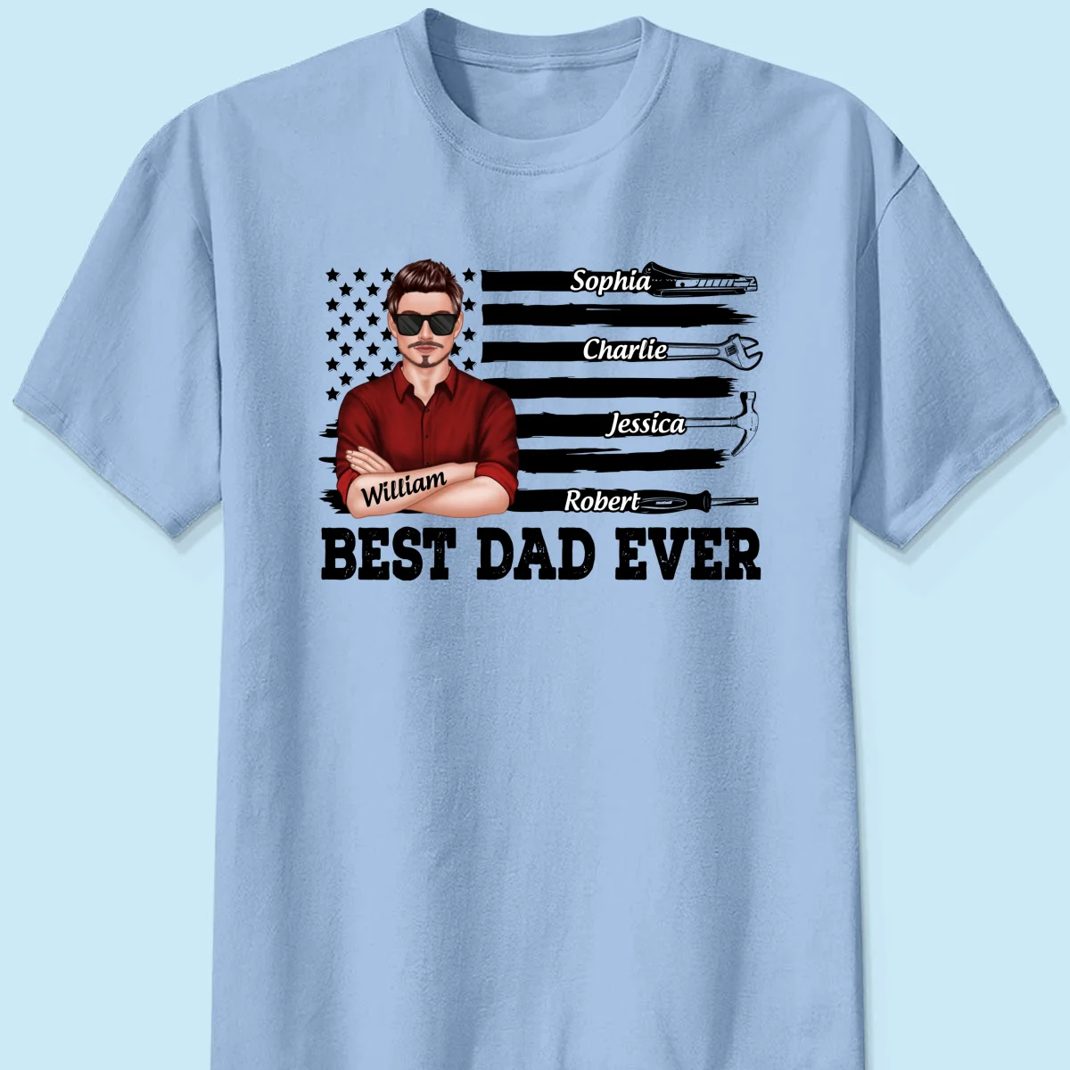 Best American Dad Mechanic Dad Personalized Shirt - Image 9