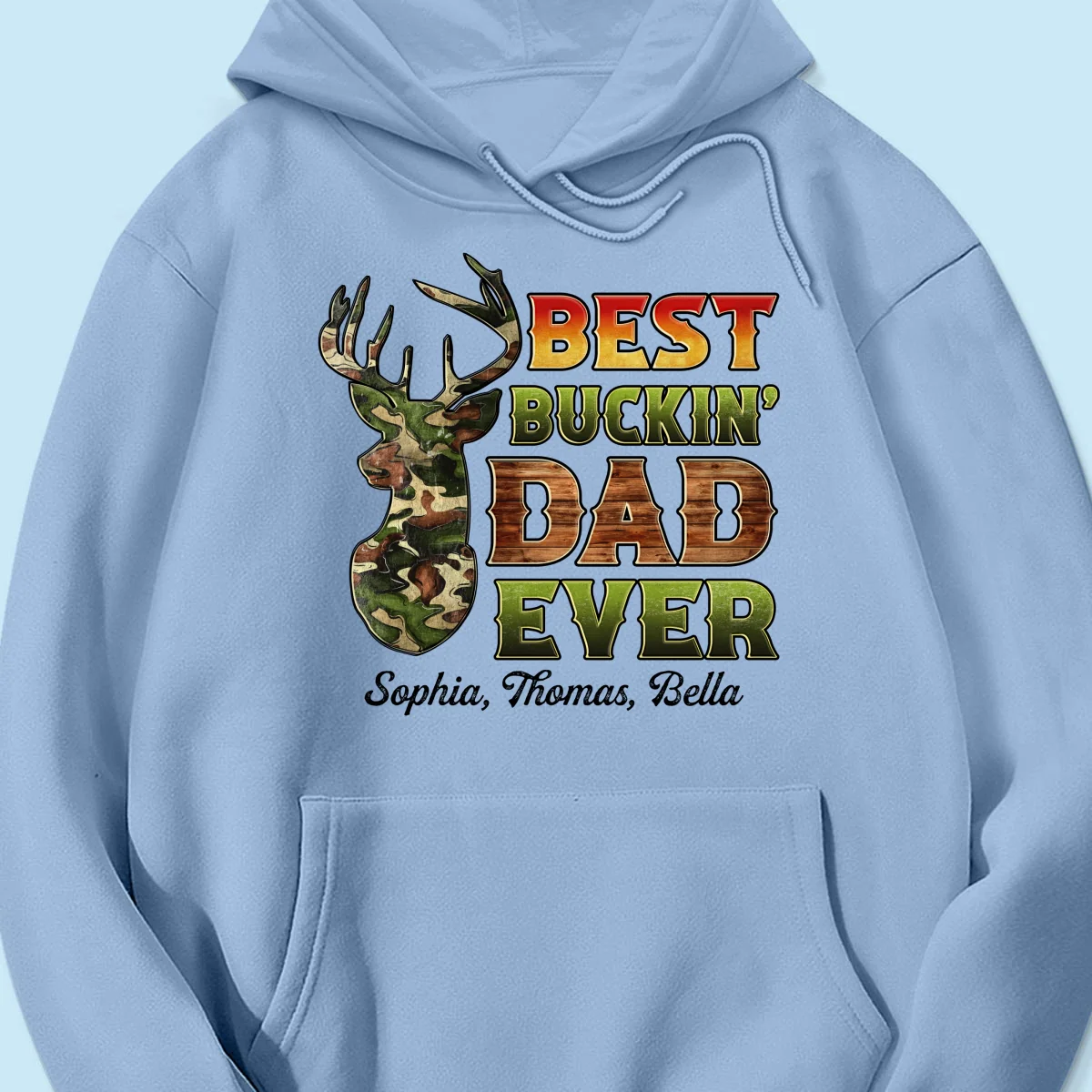 Best Buckin‘ Dad Hunting Camouflage Personalized Shirt - Image 14
