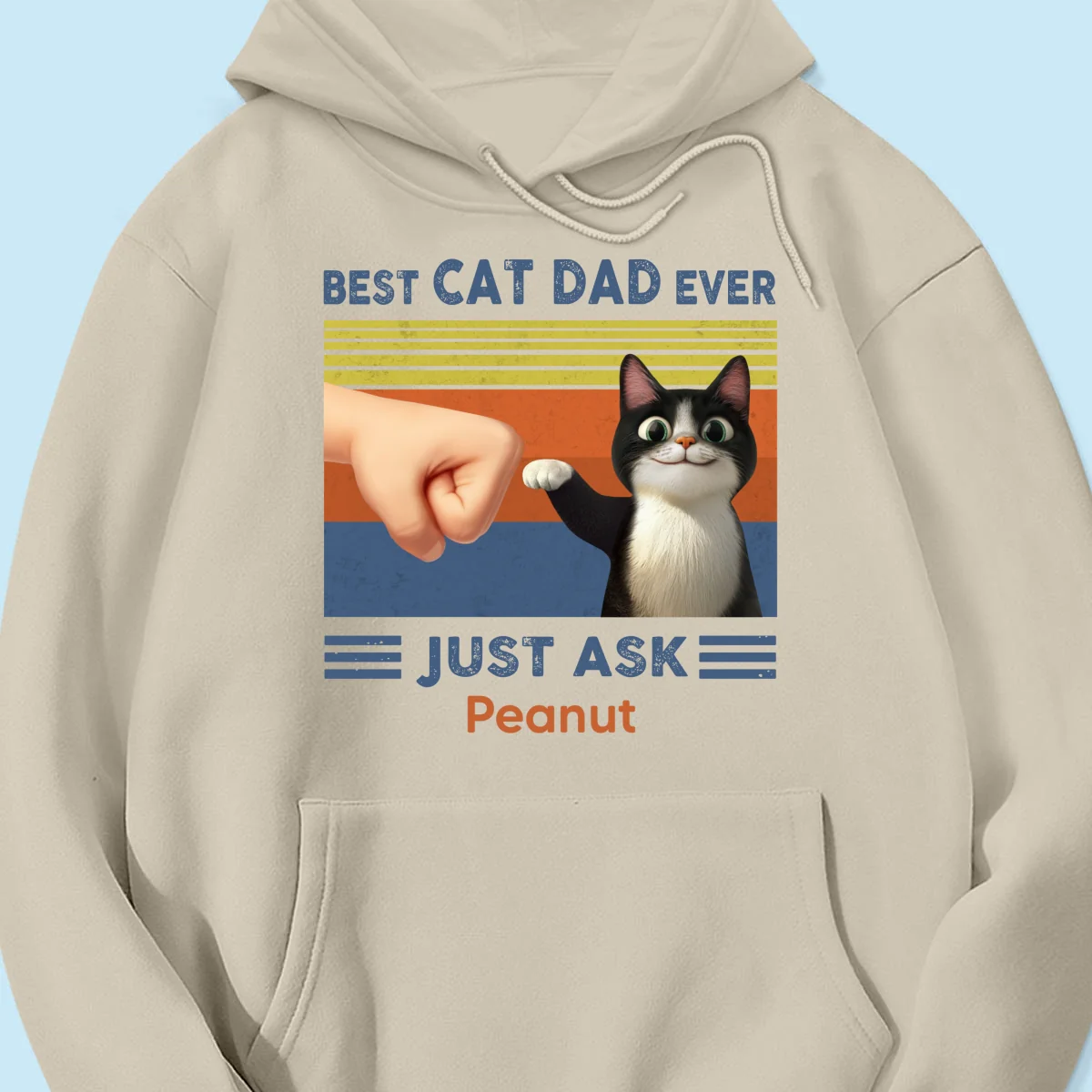 Best Cat Dad Cute Cartoon Funny Cats Personalized Shirt, Gift for Cat Dads - Image 19