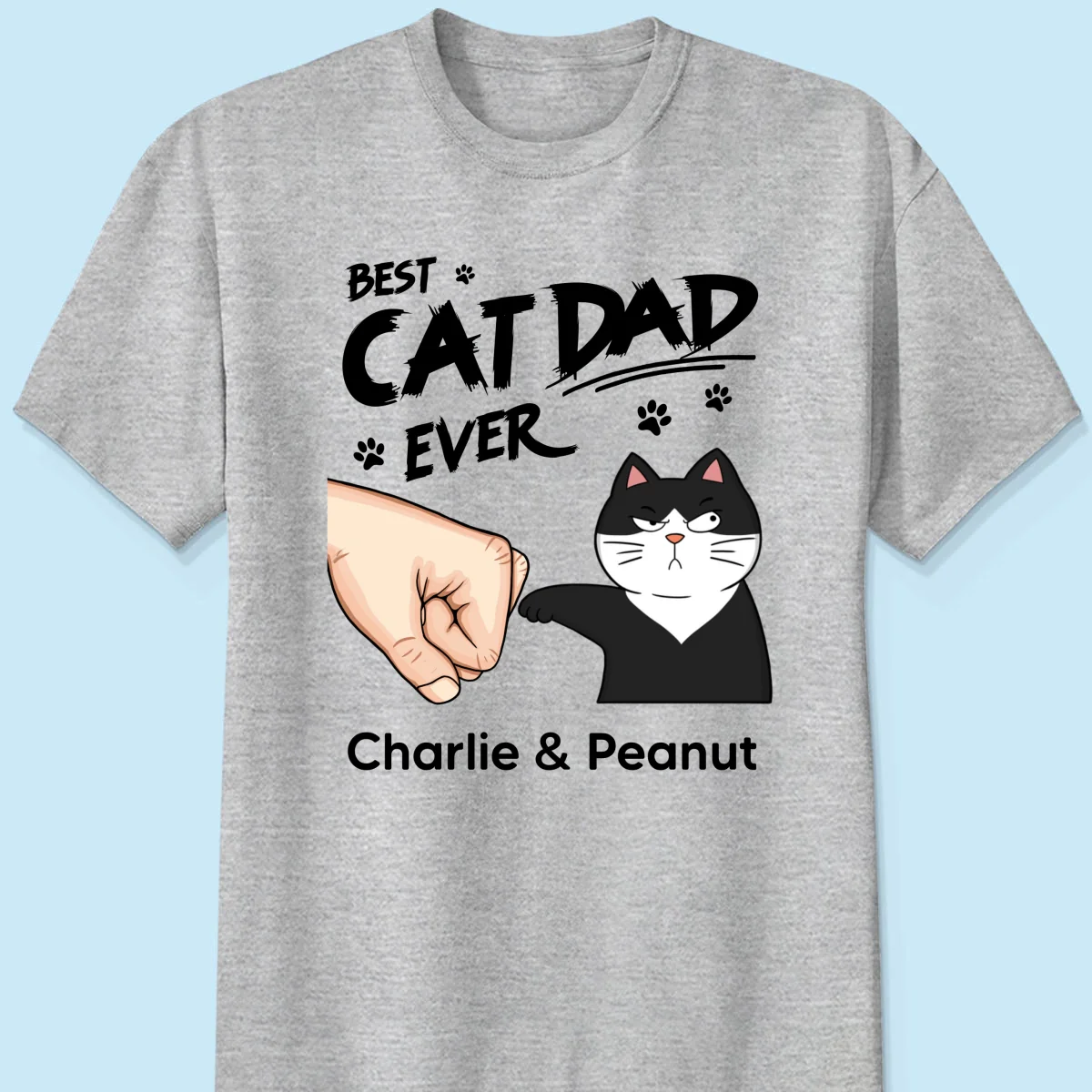 Certified Best Cat Dad Personalized Shirt, Funny Father's Day Gift For Cat Dad, Husband, Boyfriend - Image 10
