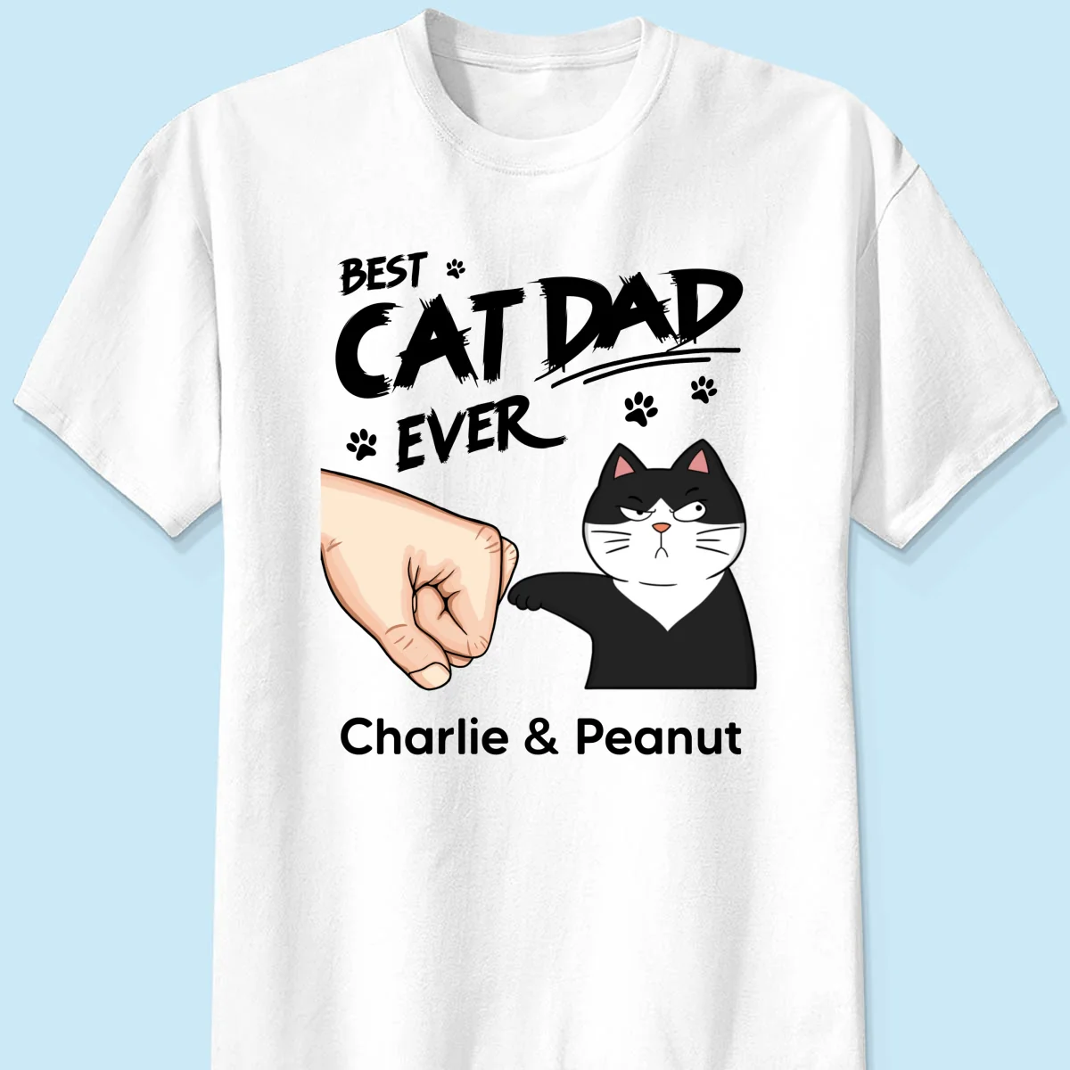 Certified Best Cat Dad Personalized Shirt, Funny Father's Day Gift For Cat Dad, Husband, Boyfriend - Image 11