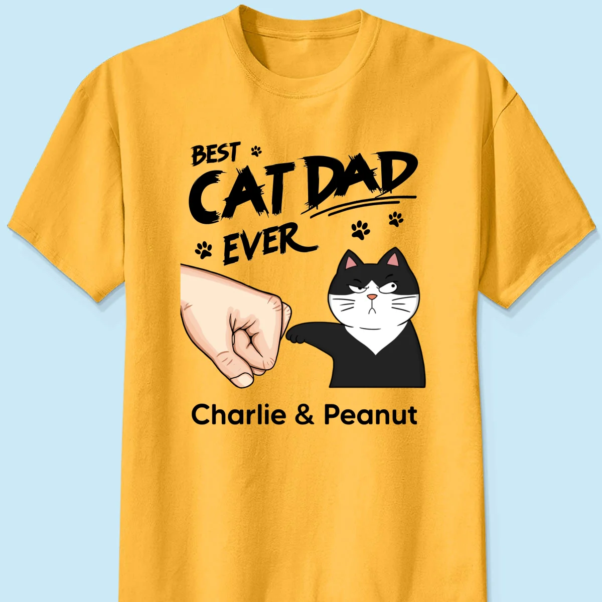 Certified Best Cat Dad Personalized Shirt, Funny Father's Day Gift For Cat Dad, Husband, Boyfriend - Image 13