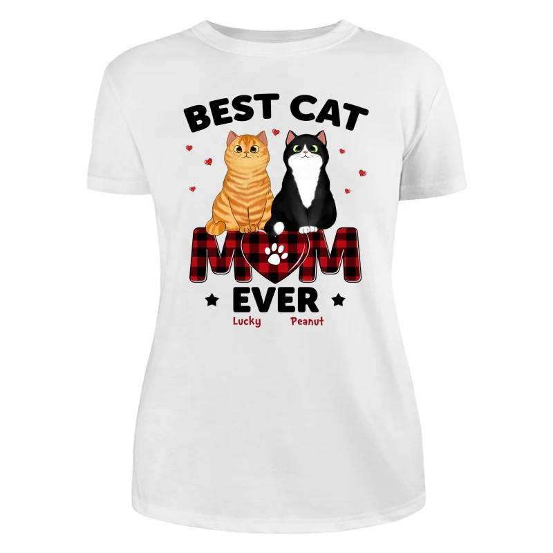 Best Cat Mom Ever Personalized Shirt - Image 9
