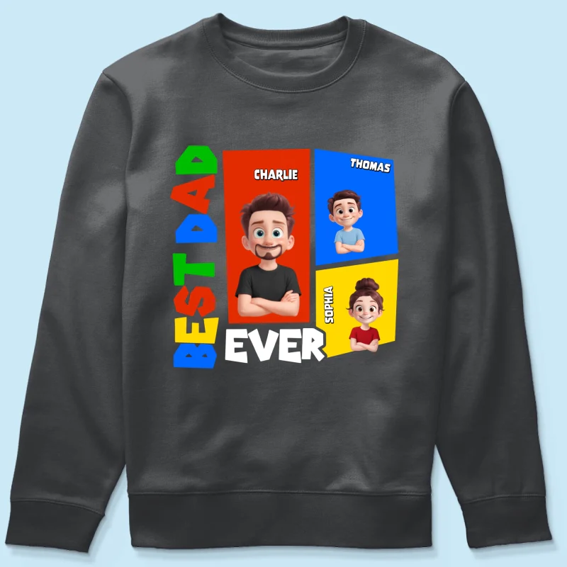Best Dad Ever Arcade Theme - Personalized Shirt - Heartfelt Gift For Dad, Grandpa, Husband - Image 19