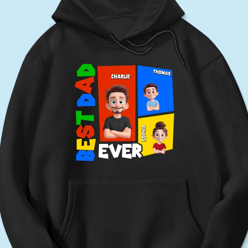 Best Dad Ever Arcade Theme - Personalized Shirt - Heartfelt Gift For Dad, Grandpa, Husband - Image 21