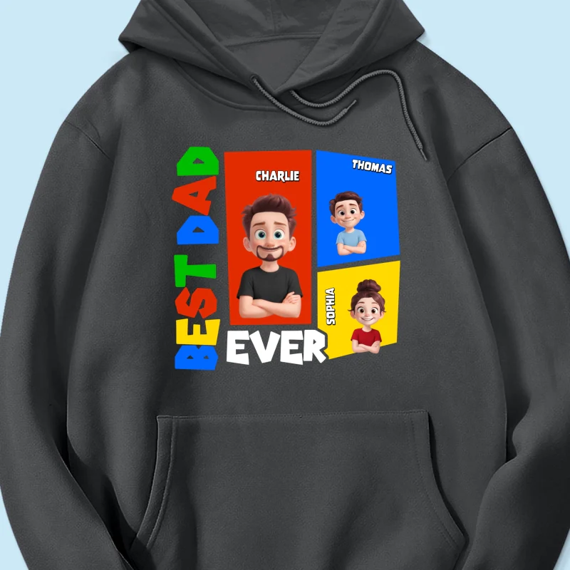 Best Dad Ever Arcade Theme - Personalized Shirt - Heartfelt Gift For Dad, Grandpa, Husband - Image 23