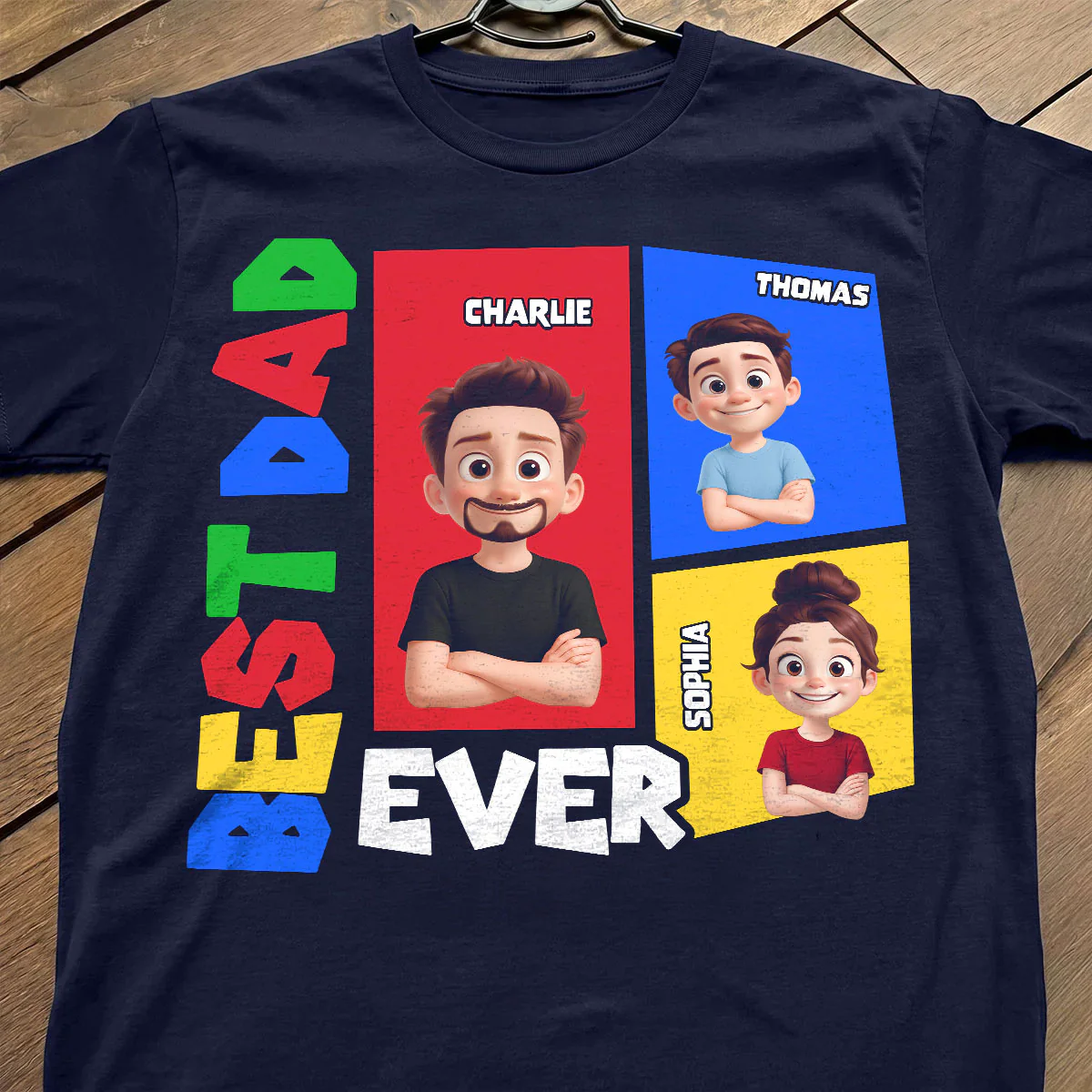 Best Dad Ever Arcade Theme - Personalized Shirt - Heartfelt Gift For Dad, Grandpa, Husband - Image 6