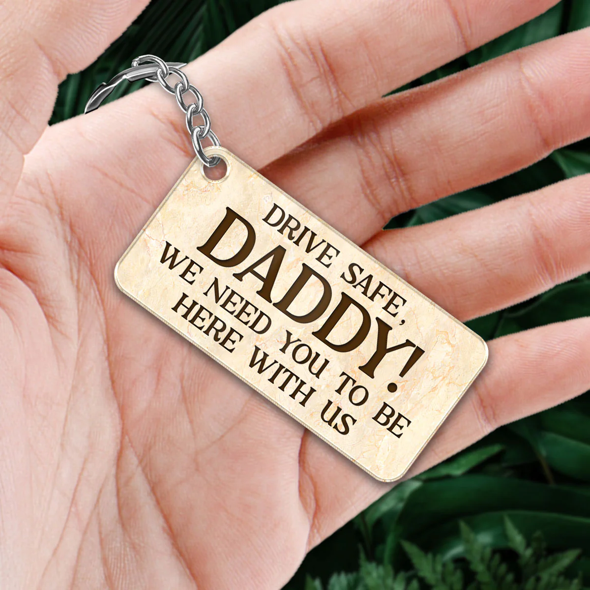 Best Dad Ever Back View Man Kids Dog Cat Personalized Acrylic Keychain - Image 2