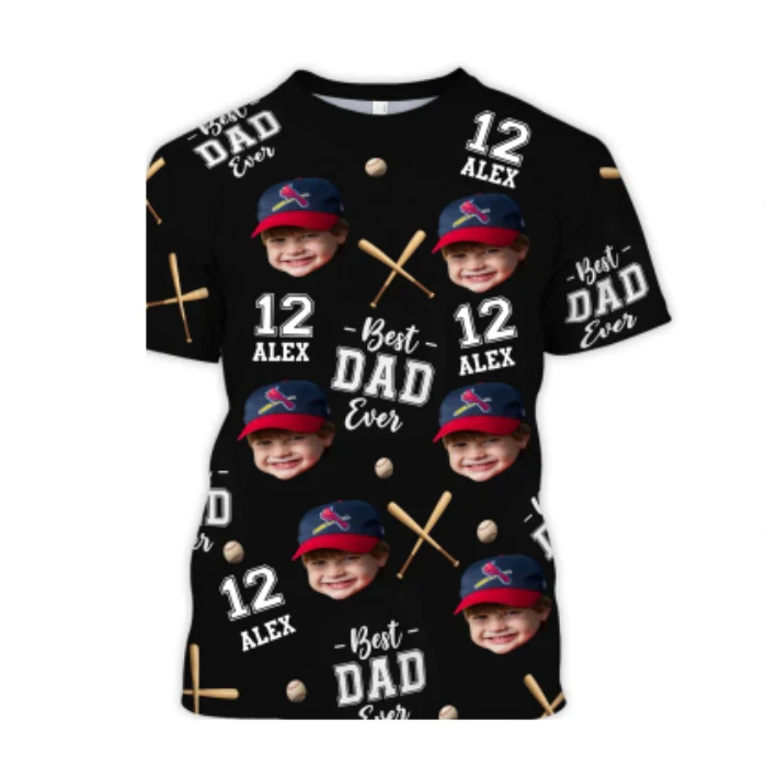 Best Dad Ever Baseball Dad - Personalized Shirt - Heartfelt Gift For Dad, Husband - Image 8