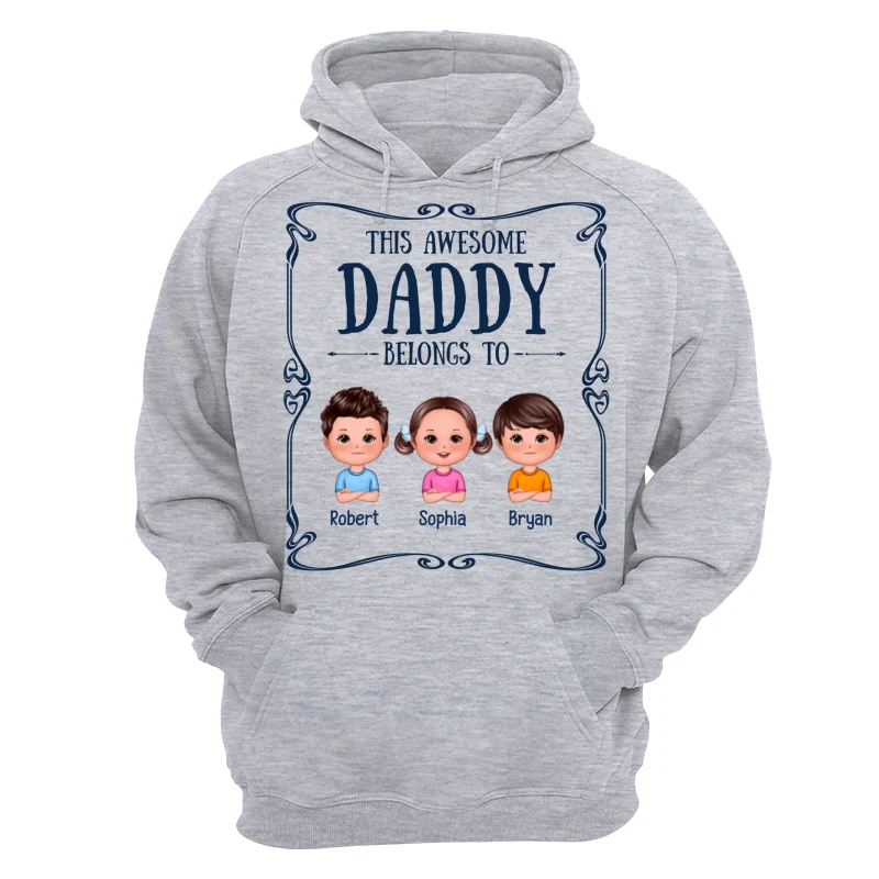 Best Dad Ever Certificate Man & Doll Kids Personalized Shirt - Image 14
