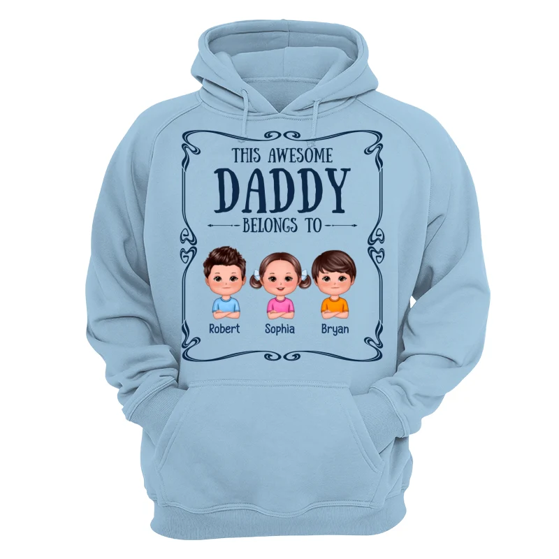Best Dad Ever Certificate Man & Doll Kids Personalized Shirt - Image 16