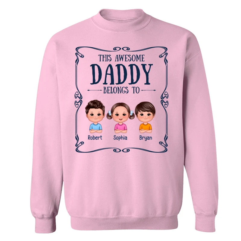 Best Dad Ever Certificate Man & Doll Kids Personalized Shirt - Image 19