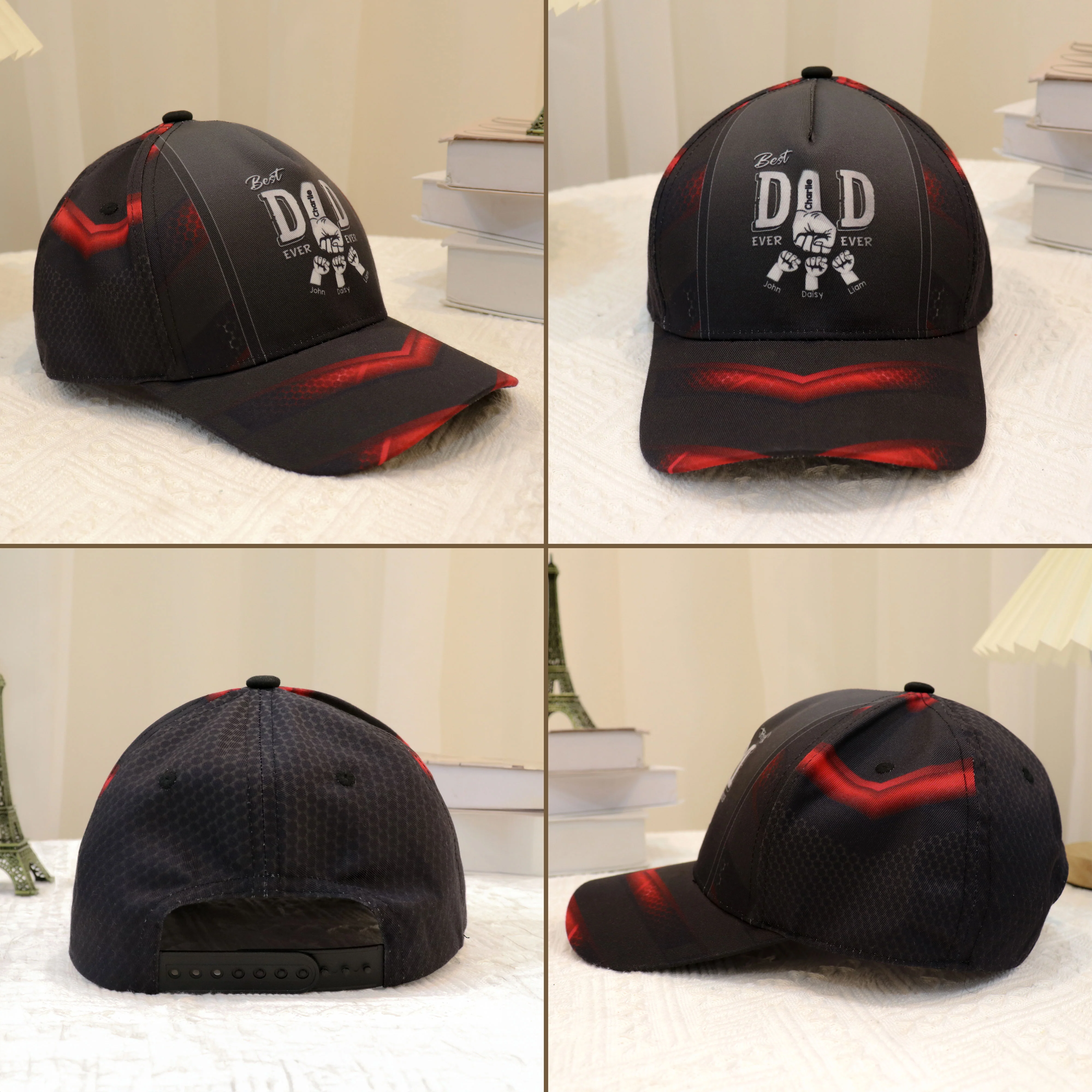 Best Dad Ever Fist Bump - Personalized Classic Cap - Gift For Dad, Gift For Husband, Gift For Grandpa - Image 7