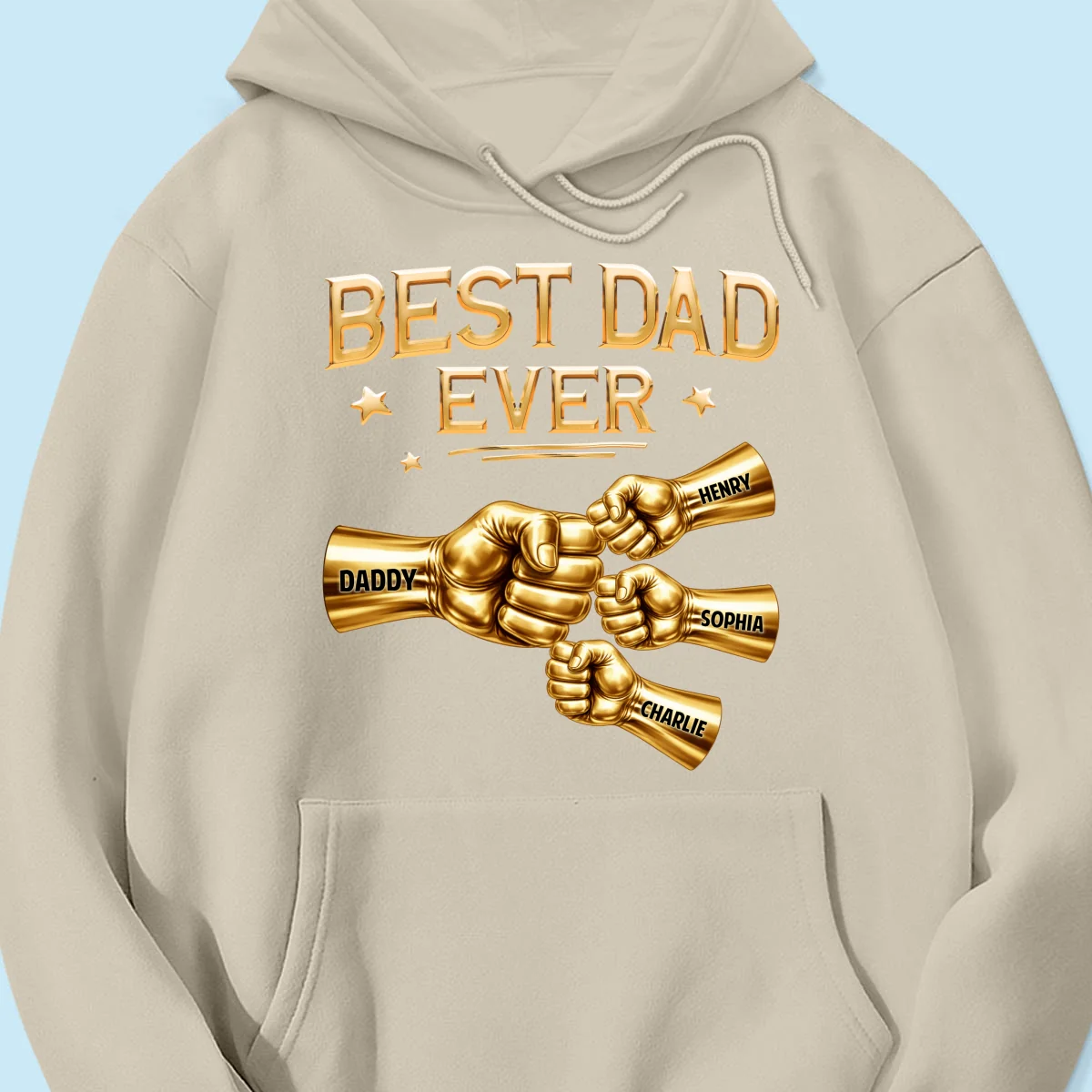 Best Dad Ever Fist Bump - Personalized Shirt - Father's Day Gift For Dad - Image 56