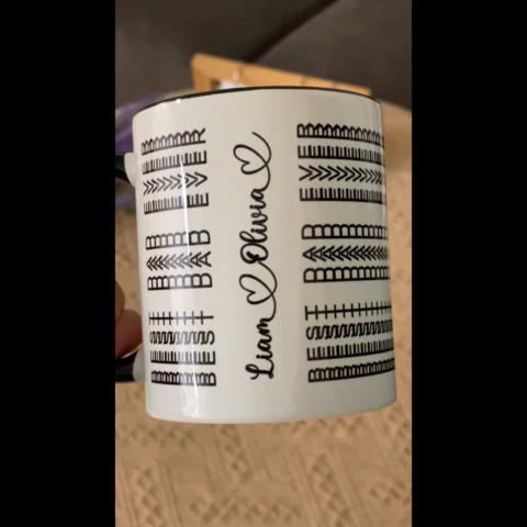Best Dad Ever Funny Dad Hidden Message Personalized Mug, Father's Day Gift for Dad, Custom Kids' Names - Image 2