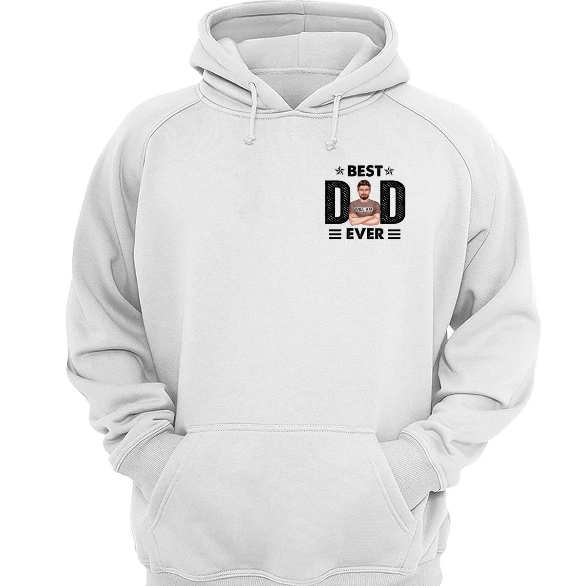 Best Dad Ever Real Man On Chest Personalized Shirt - Image 3