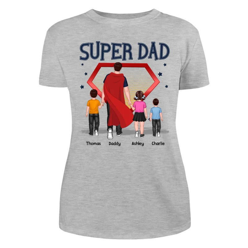 Best Dad Ever Super Dad Personalized Shirt - Image 10