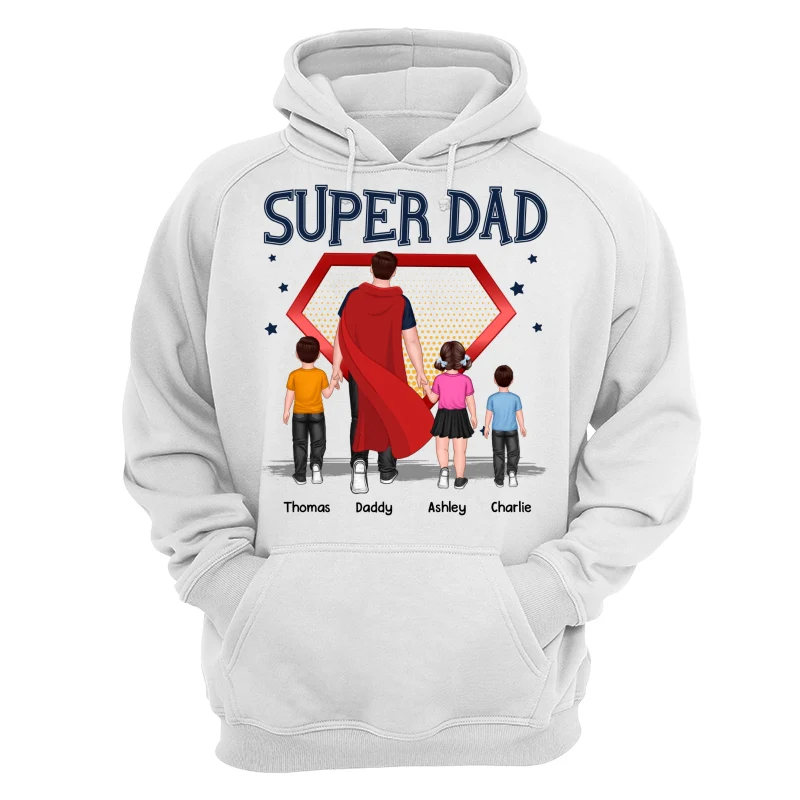 Best Dad Ever Super Dad Personalized Shirt - Image 13