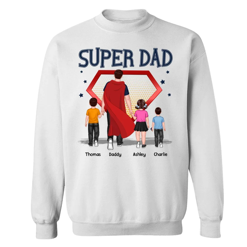 Best Dad Ever Super Dad Personalized Shirt - Image 17