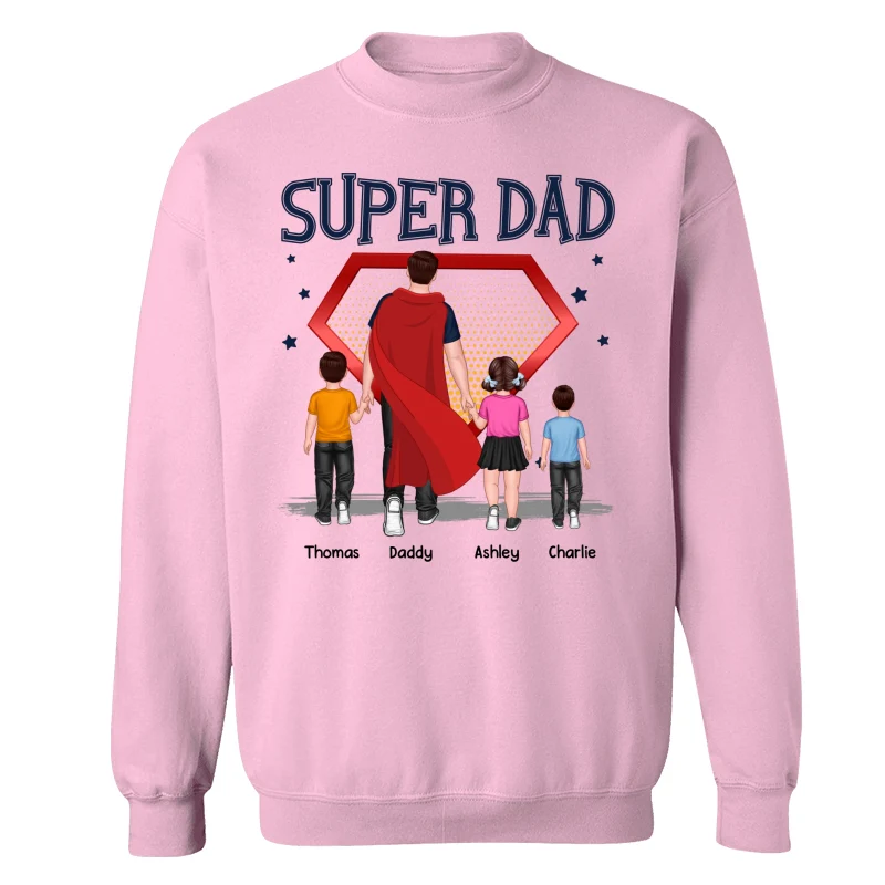 Best Dad Ever Super Dad Personalized Shirt - Image 19